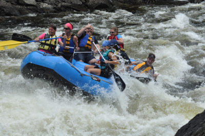 Whitewater rafting on Old Canada Road